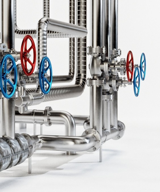 Cooling Loop with valves clean no background